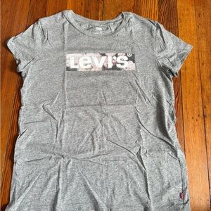 Levi's Heathered Gray Logo Tee